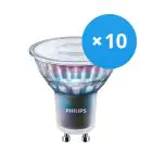 Voordeelpak 10x Philips MASTER LED Spot ExpertColor GU10 PAR16 5.5W 375lm 25D - 930 Warm Wit | Beste Kleurweergave - Dimbaar - Vervangt 50W