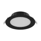 Noxion LED Downlight Hera Plat Zwart 21W 2400lm - 827-830-840 CCT | 213mm - Zaagmaat 195mm